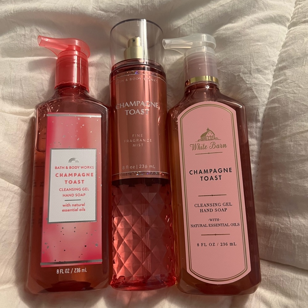 Bath and Body Works Champagne Toast Set